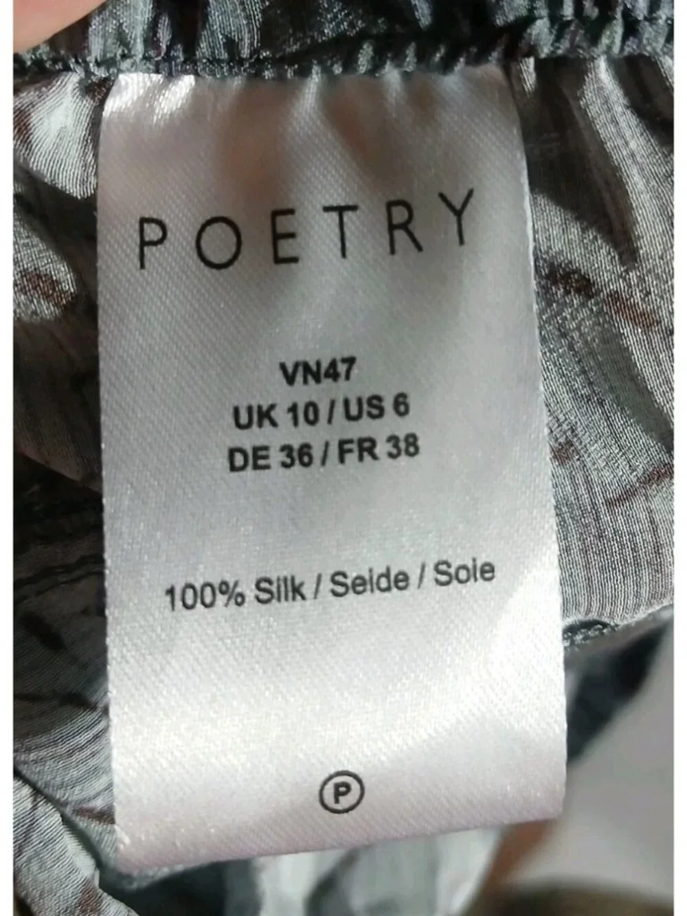 Poetry 100% silk